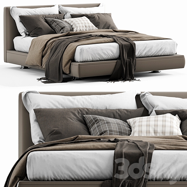 B&B Italia Richard Bed 3d