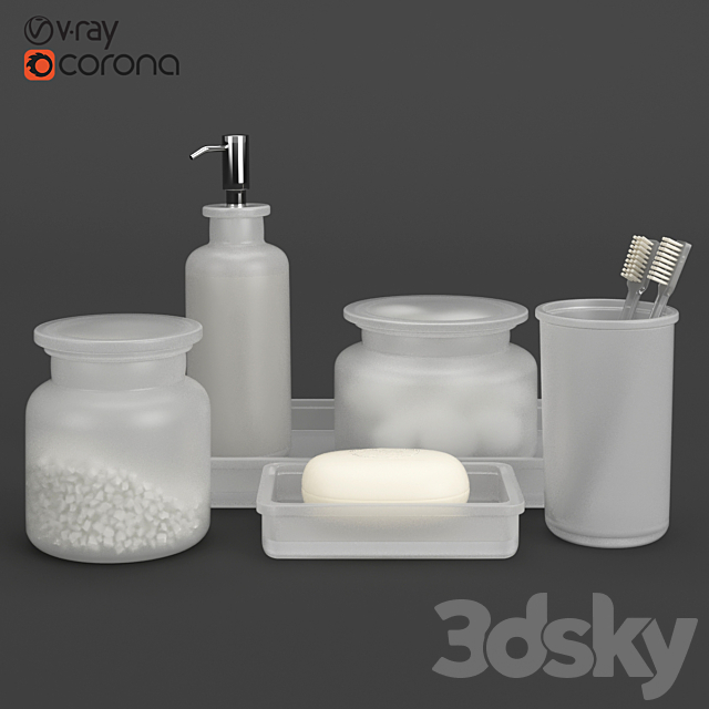 Restoration Hardware Pharmacy Frosted Glass 3DSMax File - thumbnail 1