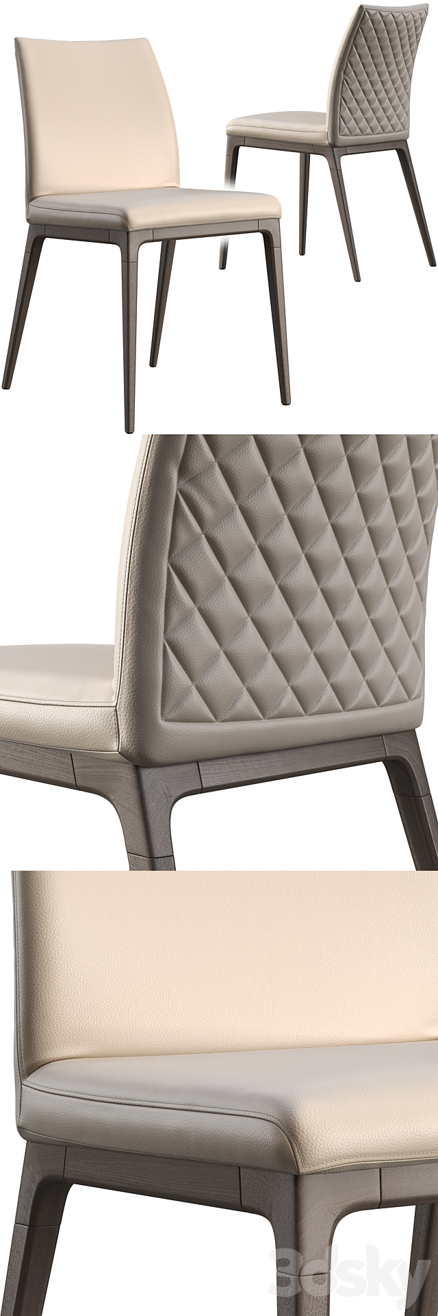 Dining table Connubia Snap + chair Romatti Soprano 3dsky