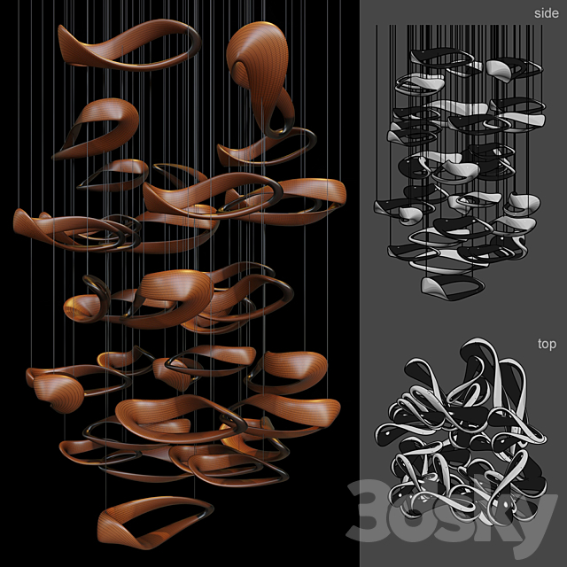 Chandelier Light Vargov 3d