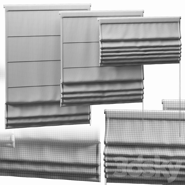 ROMAN BLINDS 700mm 3DSMax File - thumbnail 2