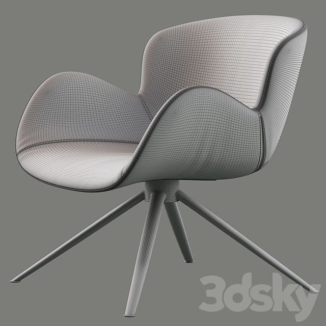 Astrid arm chair 3DSMax File - thumbnail 4