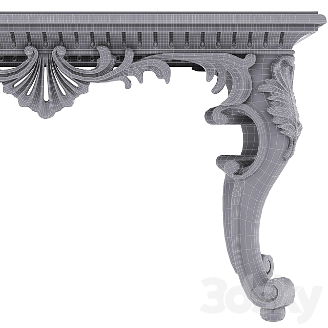 christopher guy aquitaine console table 3d