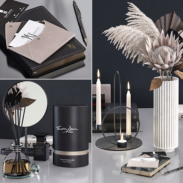 Decorative set with Proteus 3d