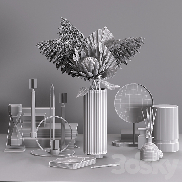 Decorative set with Proteus 3dskyfree
