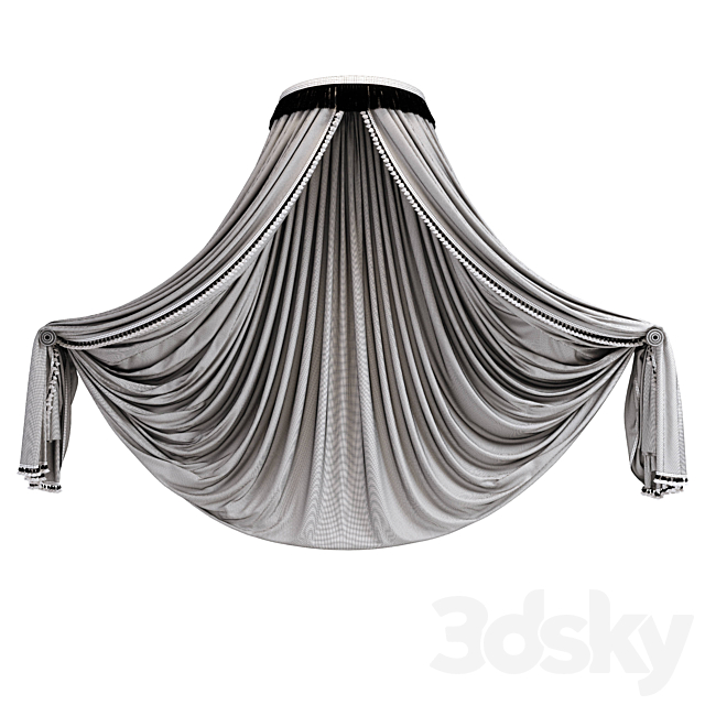 Canopy from Conchiglia bed. Provasi Factory. 3dsky