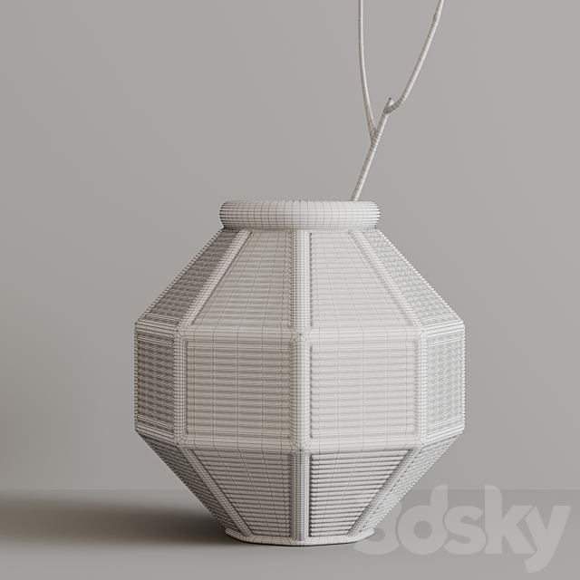 Decorative vase 3DS Max Model - thumbnail 2