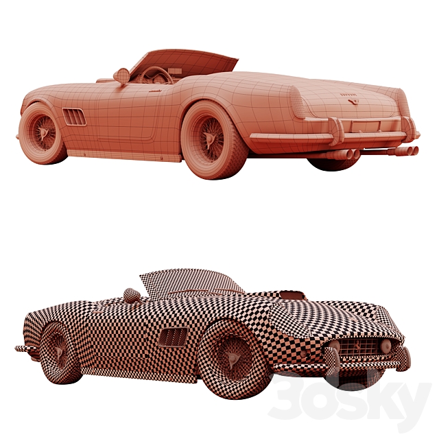 Ferrari 250 GT SWB California Spyder 3dskyfree