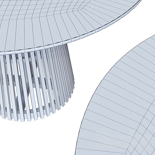 Dining tables La Forma IRUNE. 3dskyfree