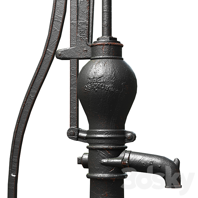 Water Hand Pump The Oshkosh 3DSMax File - thumbnail 4