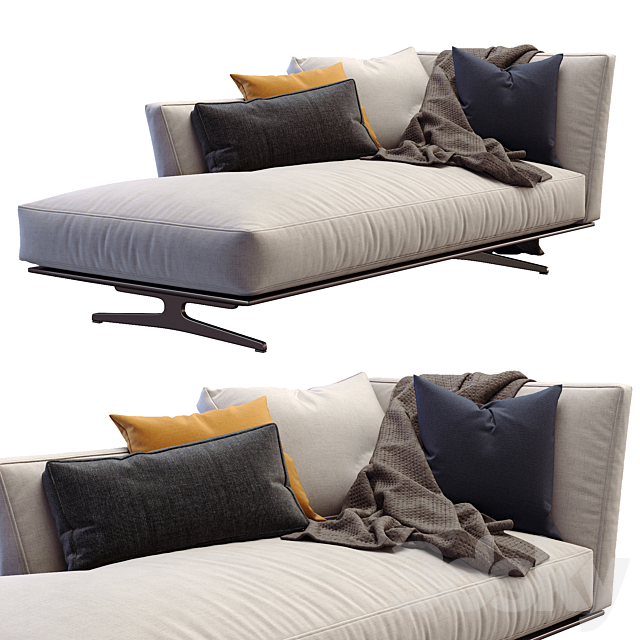 Flexform CHAISE LONGUE EVERGREEN 3d