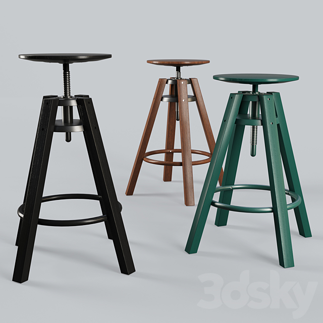 Dalfred Branded Stool 3DSMax File - thumbnail 1