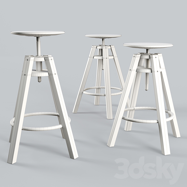 Dalfred Branded Stool 3DSMax File - thumbnail 2