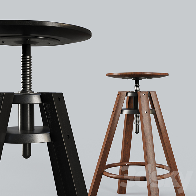 Dalfred Branded Stool 3DSMax File - thumbnail 4