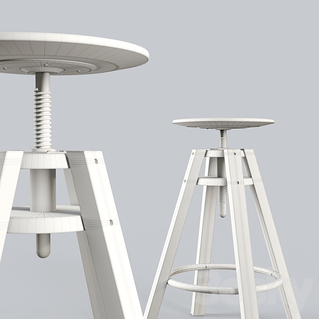Dalfred Branded Stool 3DSMax File - thumbnail 5