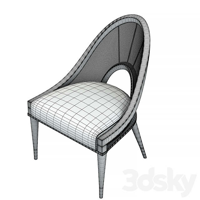 Be spoke caracole chair 3DSMax File - thumbnail 4