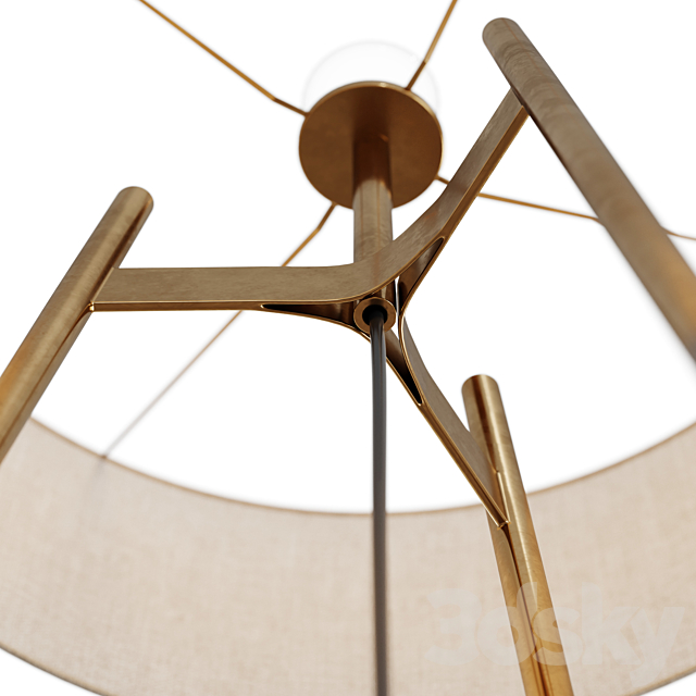 CB2 _ BRACE OMBRE FLOOR LAMP 3d