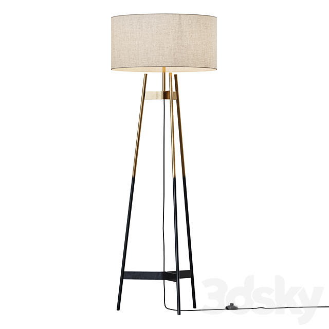 CB2 _ BRACE OMBRE FLOOR LAMP 3dsky