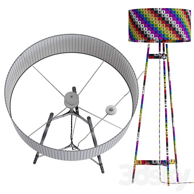 CB2 _ BRACE OMBRE FLOOR LAMP 3dskyfree