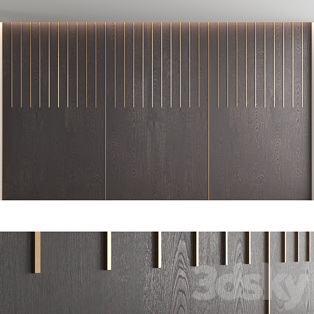 Decorative wall panel_set 20 3d