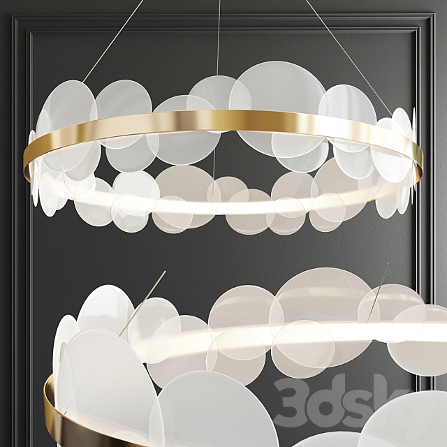 Bollarm circle chandelier 3d