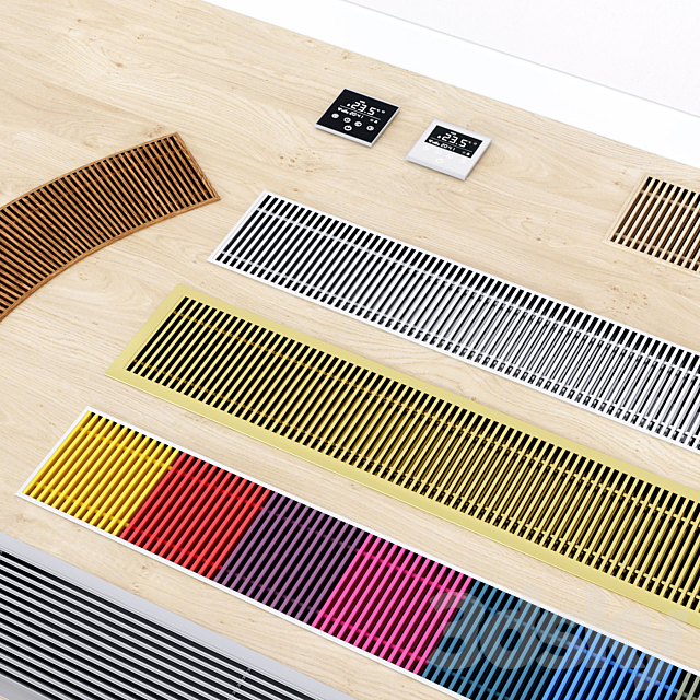 Varmann Ntherm Built-in Radiators and Vartronic Thermostats 3dsky
