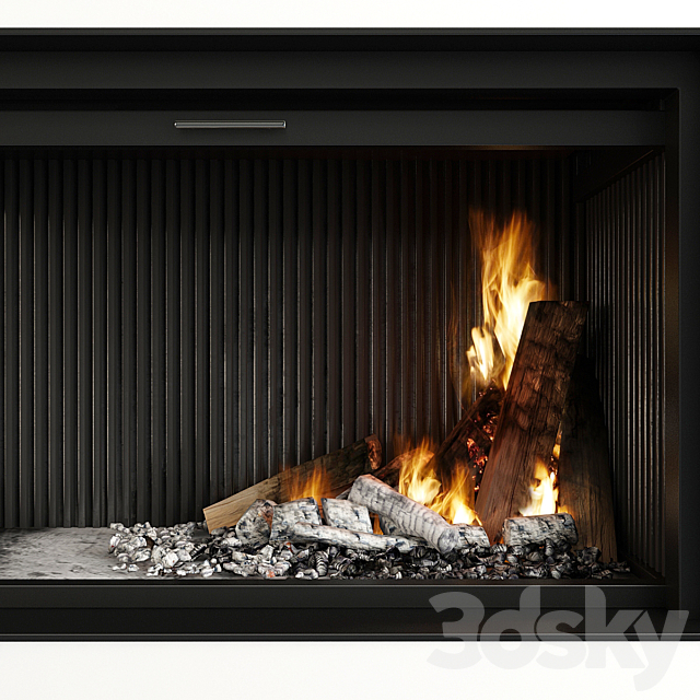 Fireplace and accessories 3DSMax File - thumbnail 3