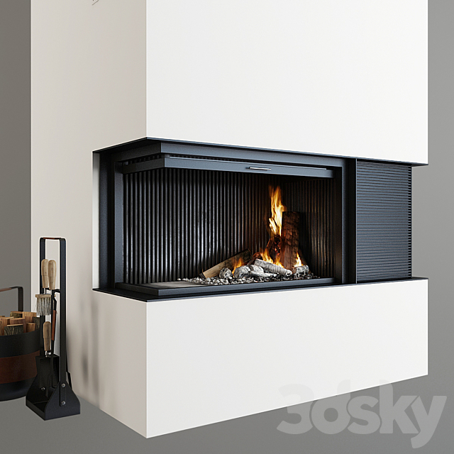 Fireplace and accessories 3DSMax File - thumbnail 4