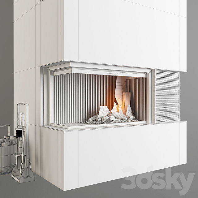 Fireplace and accessories 3dskyfree