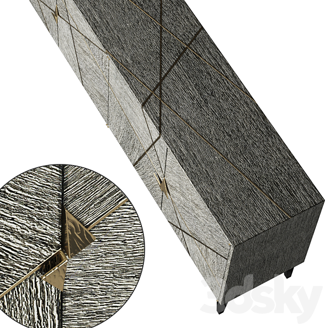 Jonathan Charles Casual Sideboard 3dsky