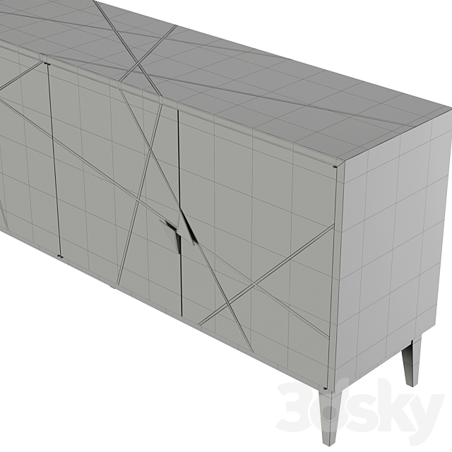 Jonathan Charles Casual Sideboard 3dskyfree