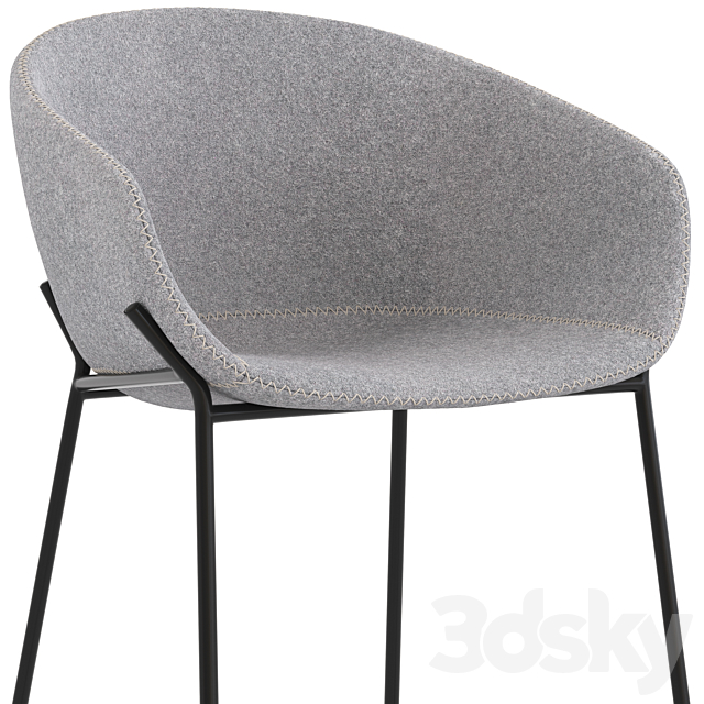 Linea Furniture Vanya Barstool 3DSMax File - thumbnail 3