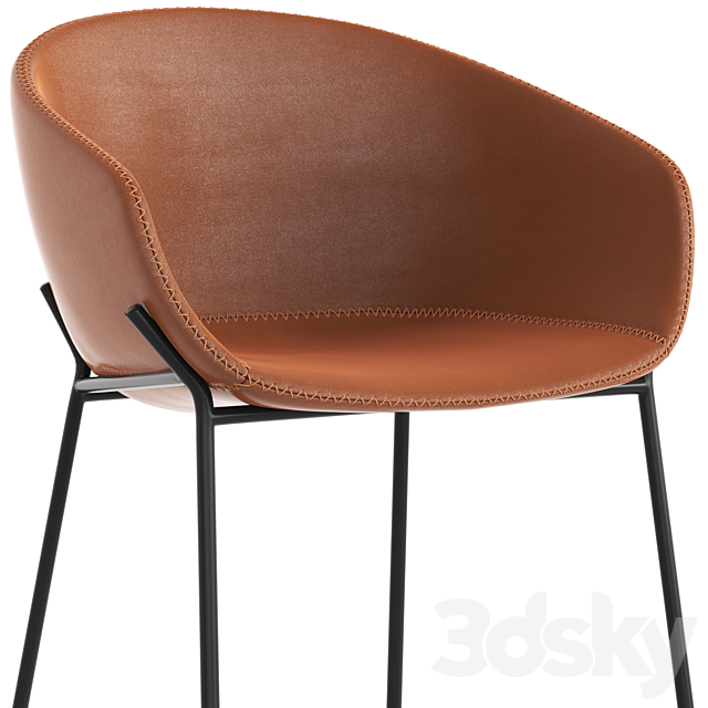 Linea Furniture Vanya Barstool 3DSMax File - thumbnail 4