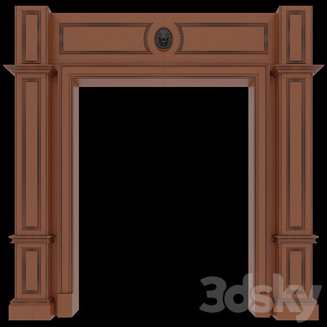 Door portal Clive Christian 3d