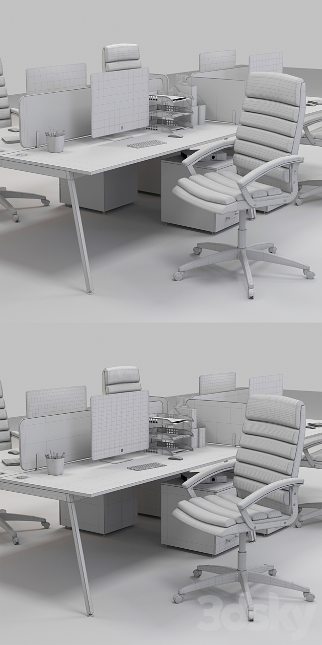 office workplaces 3DSMax File - thumbnail 5