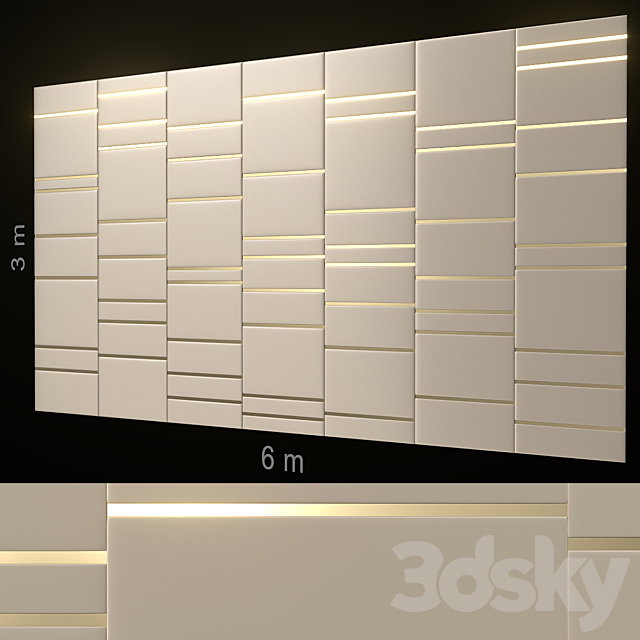 Soft wall panels 264 3DSMax File - thumbnail 2
