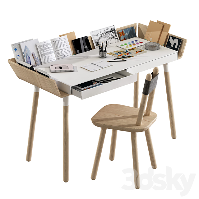 Writing Desk My Writing Desk _ Emko 3d