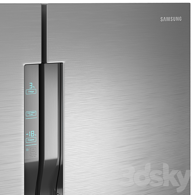 Samsung RF9000 RF61K90407F 3DSMax File - thumbnail 4