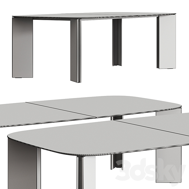 Acerbis Maxwell Dining Tables 3d