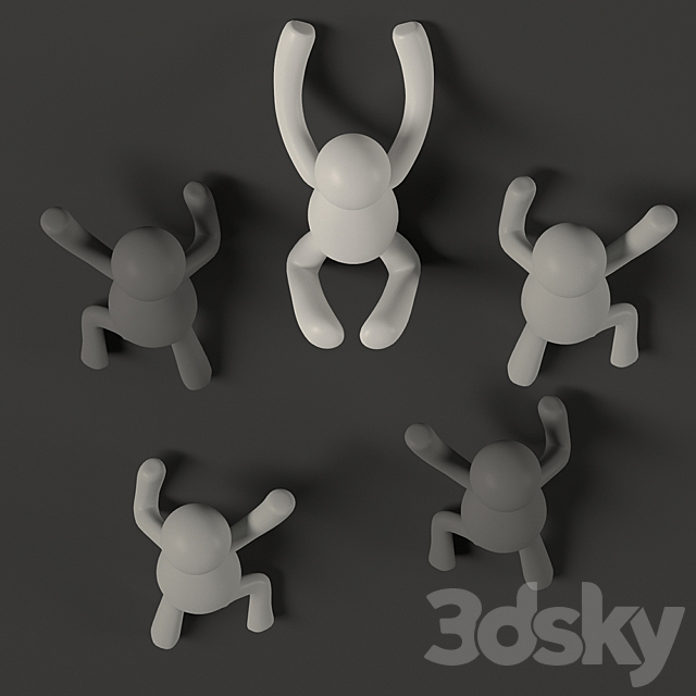 Hooks Wall Hangers Buddy 3dsky