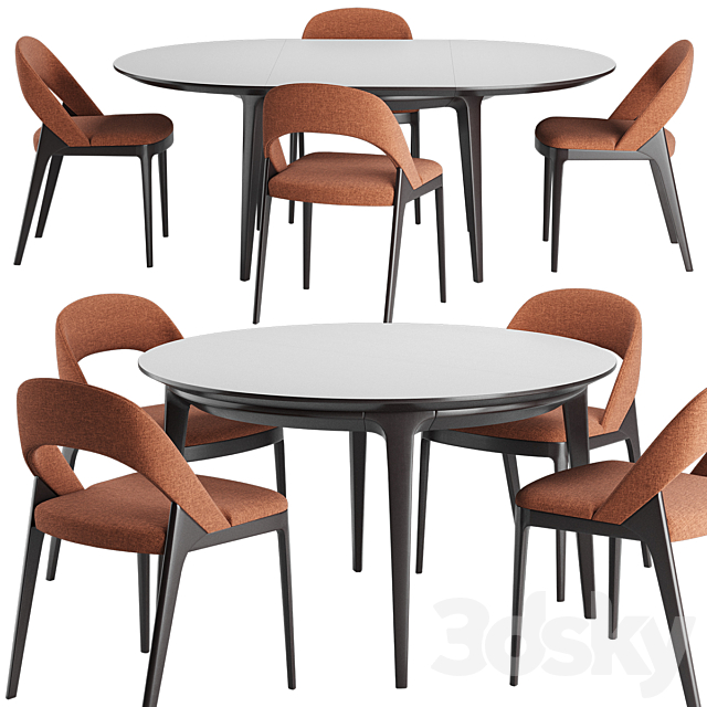 Clamp Table and Chair 3DSMax File - thumbnail 1