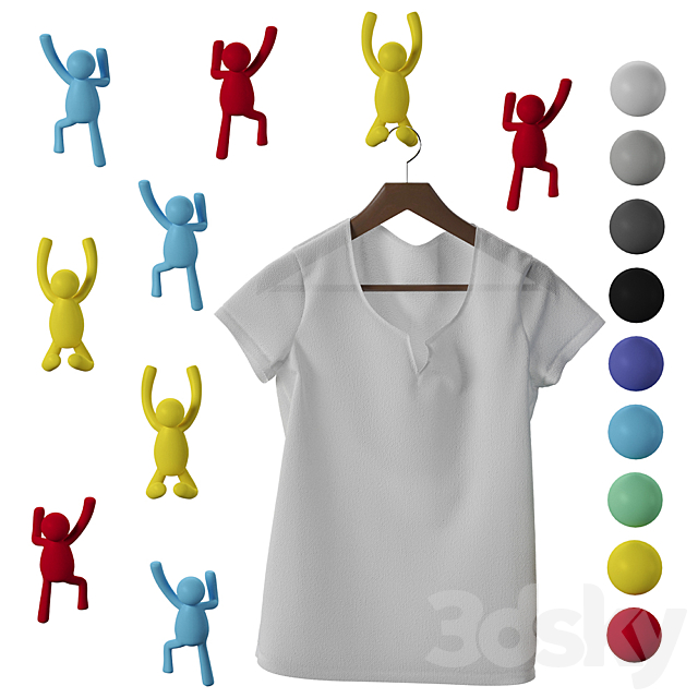 Hooks Wall Hangers Buddy 3dskyfree