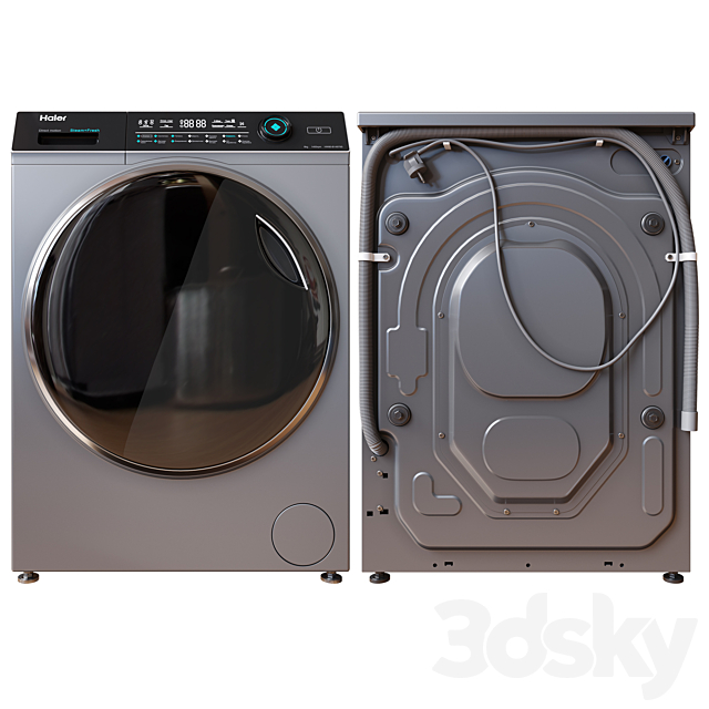 Washing Machine HAIER HW80-B14979S 3d