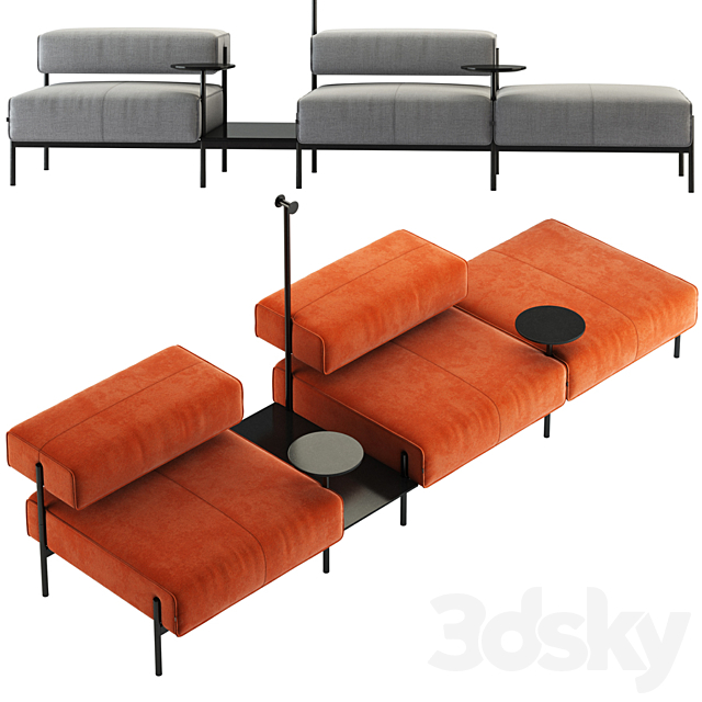 OFFECCT _ Lusy Sofa System 3DSMax File - thumbnail 4