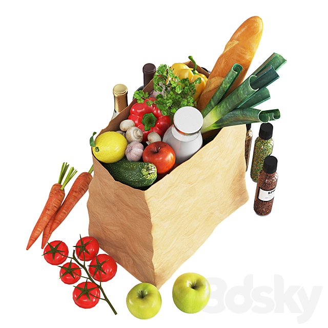 Vegetables bag 3DSMax File - thumbnail 3