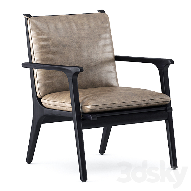 REN DINING LOUNGE CHAIR SMALL 3DSMax File - thumbnail 1