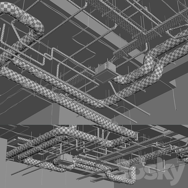 Industrial ceiling 3dskyfree