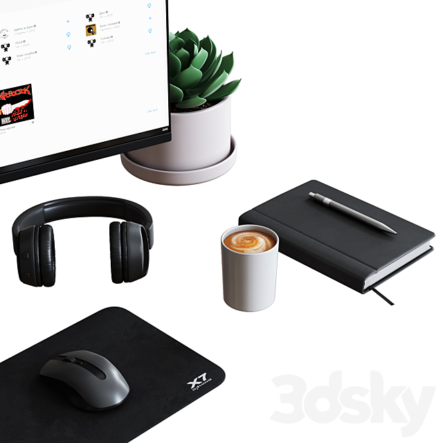 Desktop Set Classic Office Edition 3dskyfree