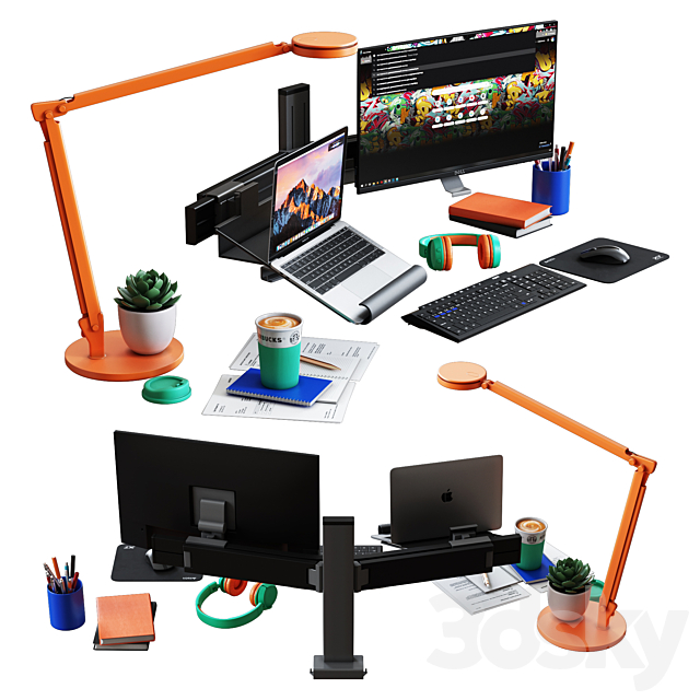 Desktop Set Web Designer Edition 3d