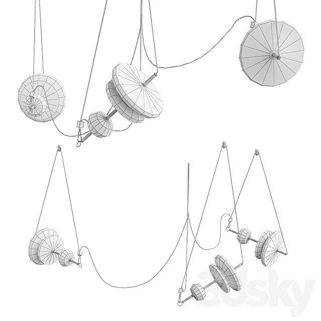 Silvio Mondino Studio TRAPEZI THREE LIGHTS 3d